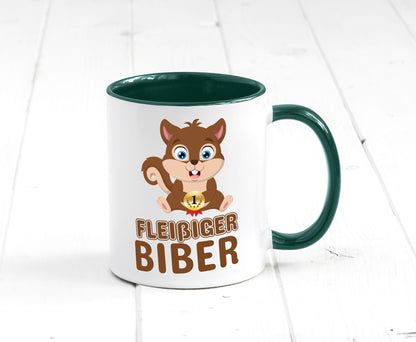 Fleißiger Biber | Motiv Tasse Kinder Geburtstag lustig Geschenkidee Geschenk