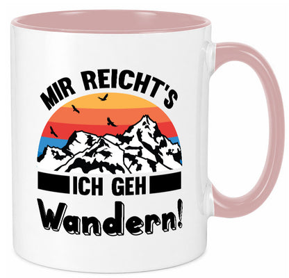 Mir reichts ich geh Wandern | Berge Laufen Natur Humor Geschenkidee Tasse