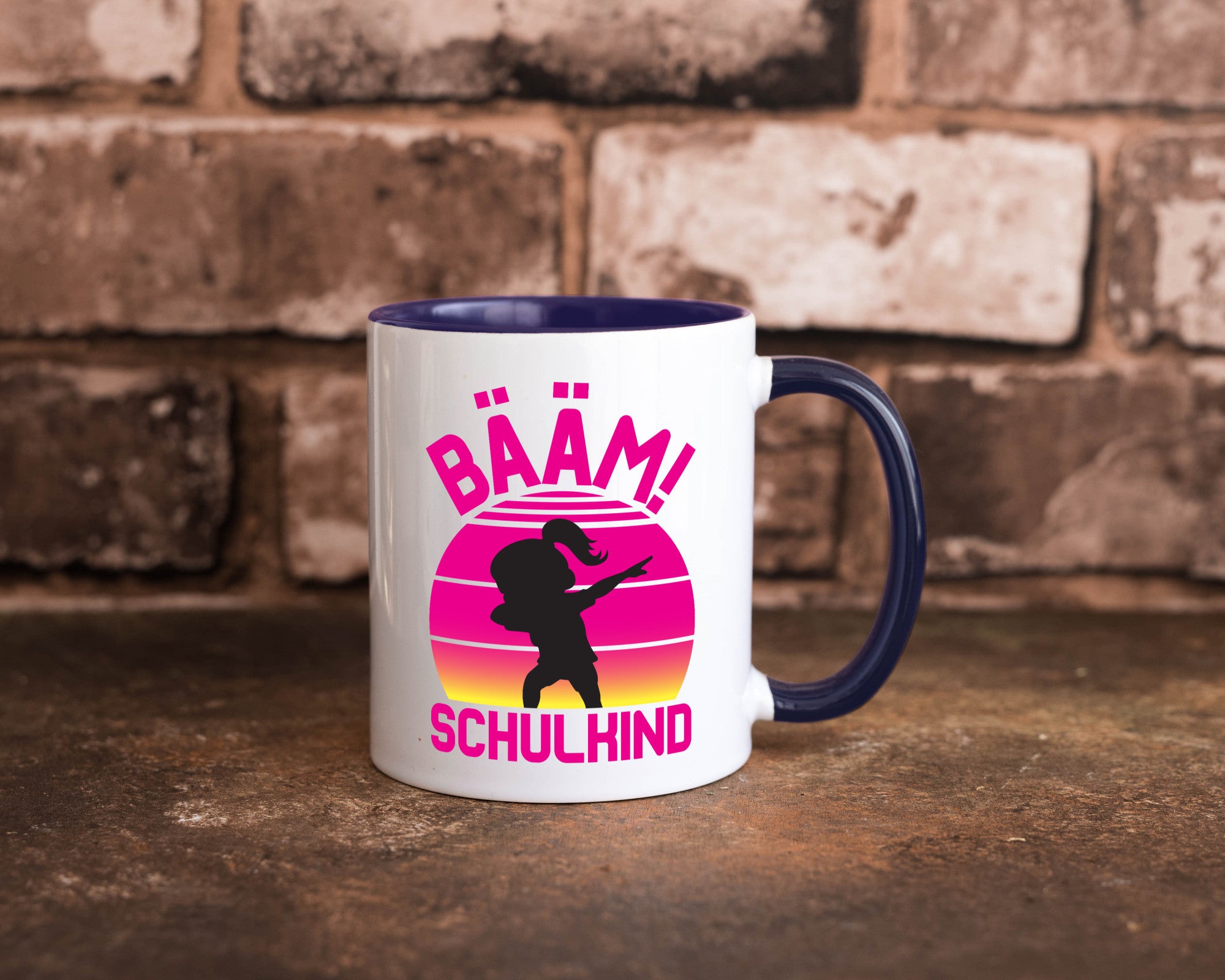 Bääm Schulkind | Einschuldung Schulanfang Geschenkidee Humor Tasse
