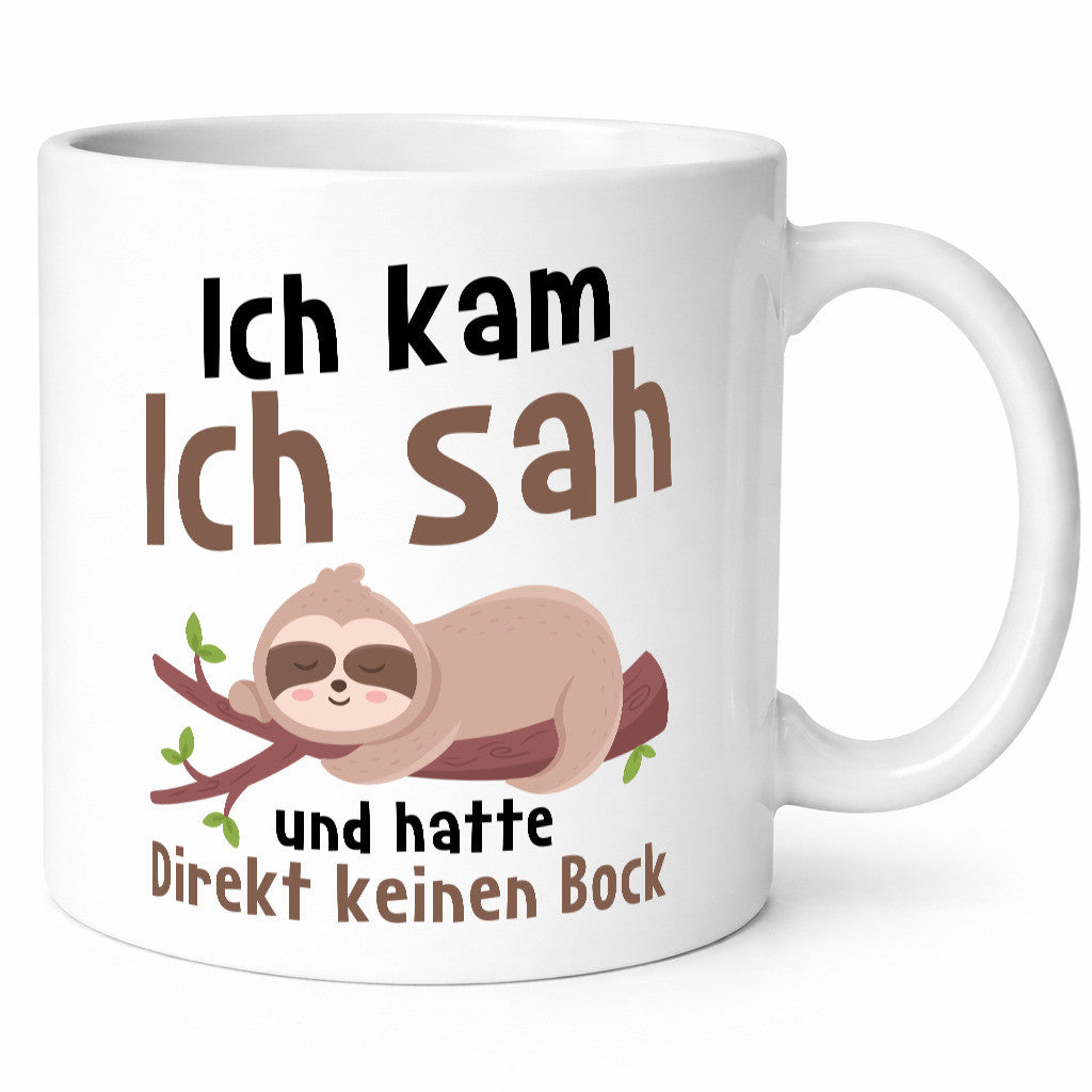 Keinen Bock | müdes Faultier Faulpelz Comic Schlafen Geschenkidee Tierliebhaber