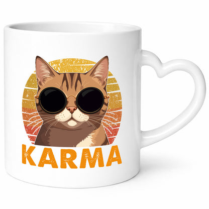 Vintage Katze | Karna Coole lustiger Spruch Geschenk Tierliebhaber Humor Tasse