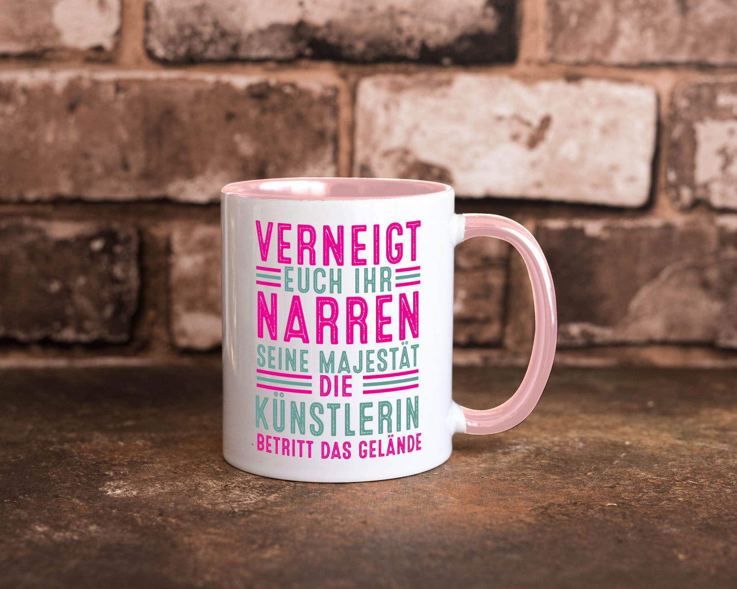 Verneigt euch: Künstlerin| Kunst lustiger Spruch Geschenk Humor Geschenkidee