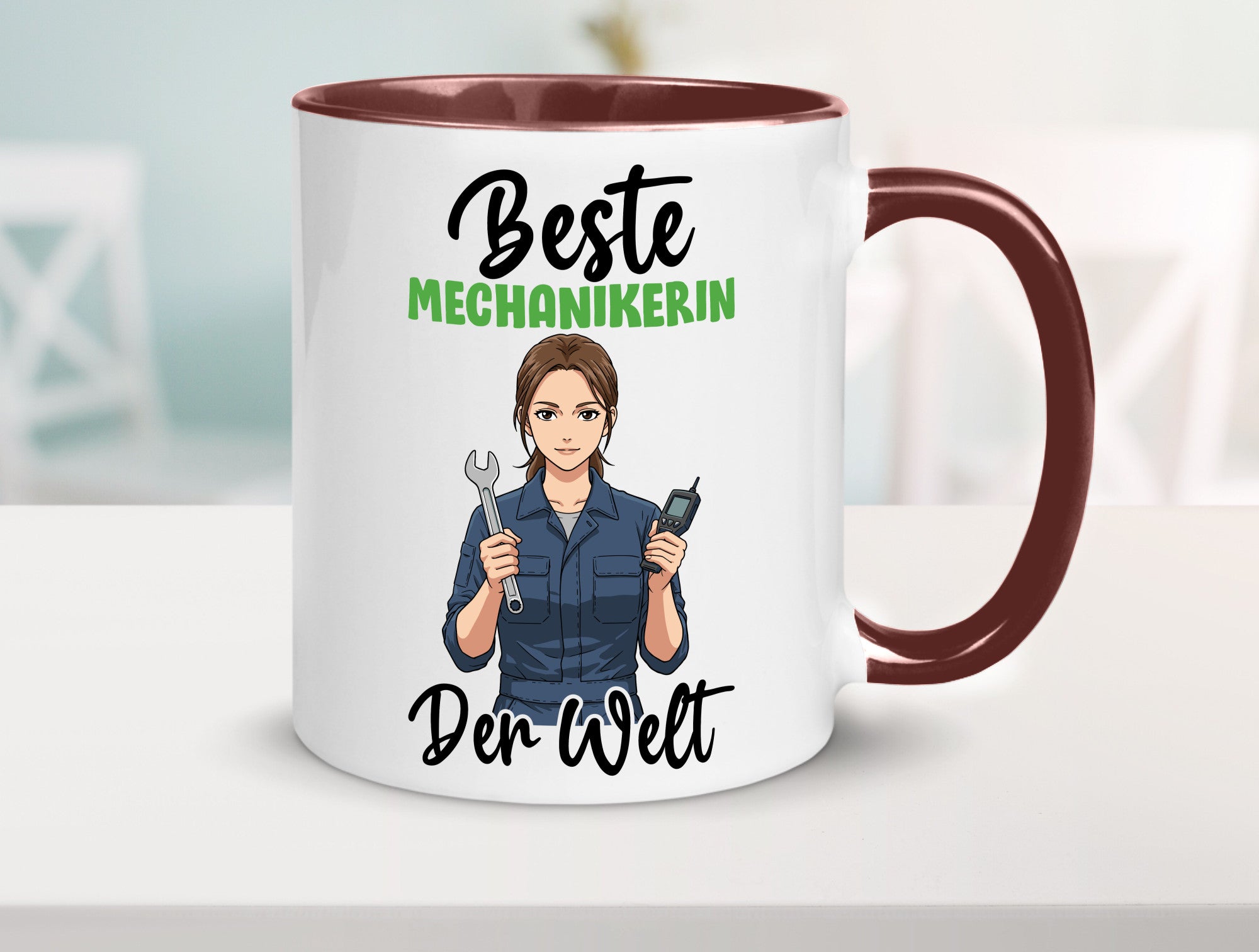 Beste Mechanikerin | KFZ v2 Humor Geschenkidee Tasse