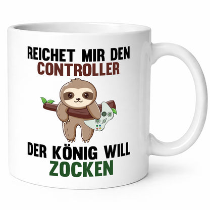 Der gamer will Zocken | Faultier Zocker Geschenkidee Tierliebhaber Humor Tasse