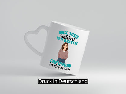 Im Universum: Freundin | Beziehung Partnerin Liebe Geschenk Humor Geschenkidee
