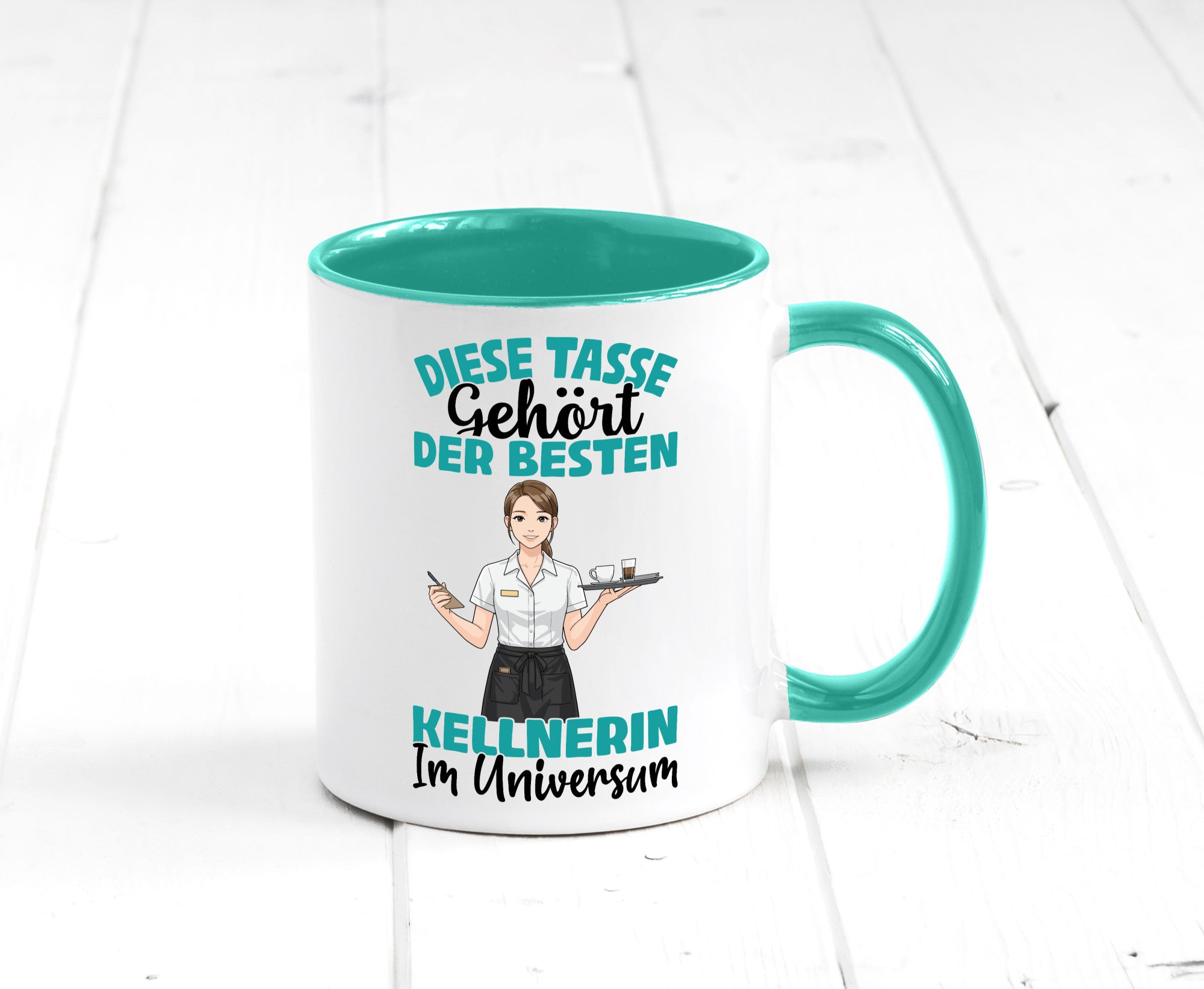 Im Universum: Kellnerin | Beruf kellnern Bedienung Geschenkidee Arbeit Kollegen