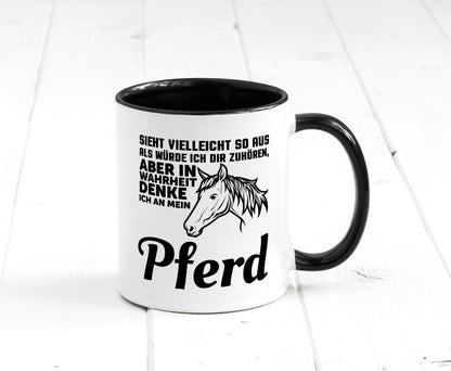 Pferde Spruch | Reiterin Tasse Pferdesport Reiten Humor Geschenkidee