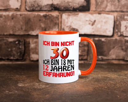 Ich bin nicht 30. lustiger Spruch Geschenk Humor Geschenkidee Tasse