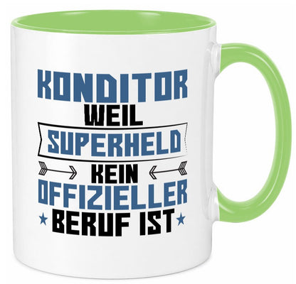 Superheld Konditor | Konditorei Humor Geschenkidee Tasse