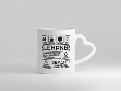 Achtung Probleme Klempner | Beruf klempnern Geschenkidee Arbeit Kollegen Büro