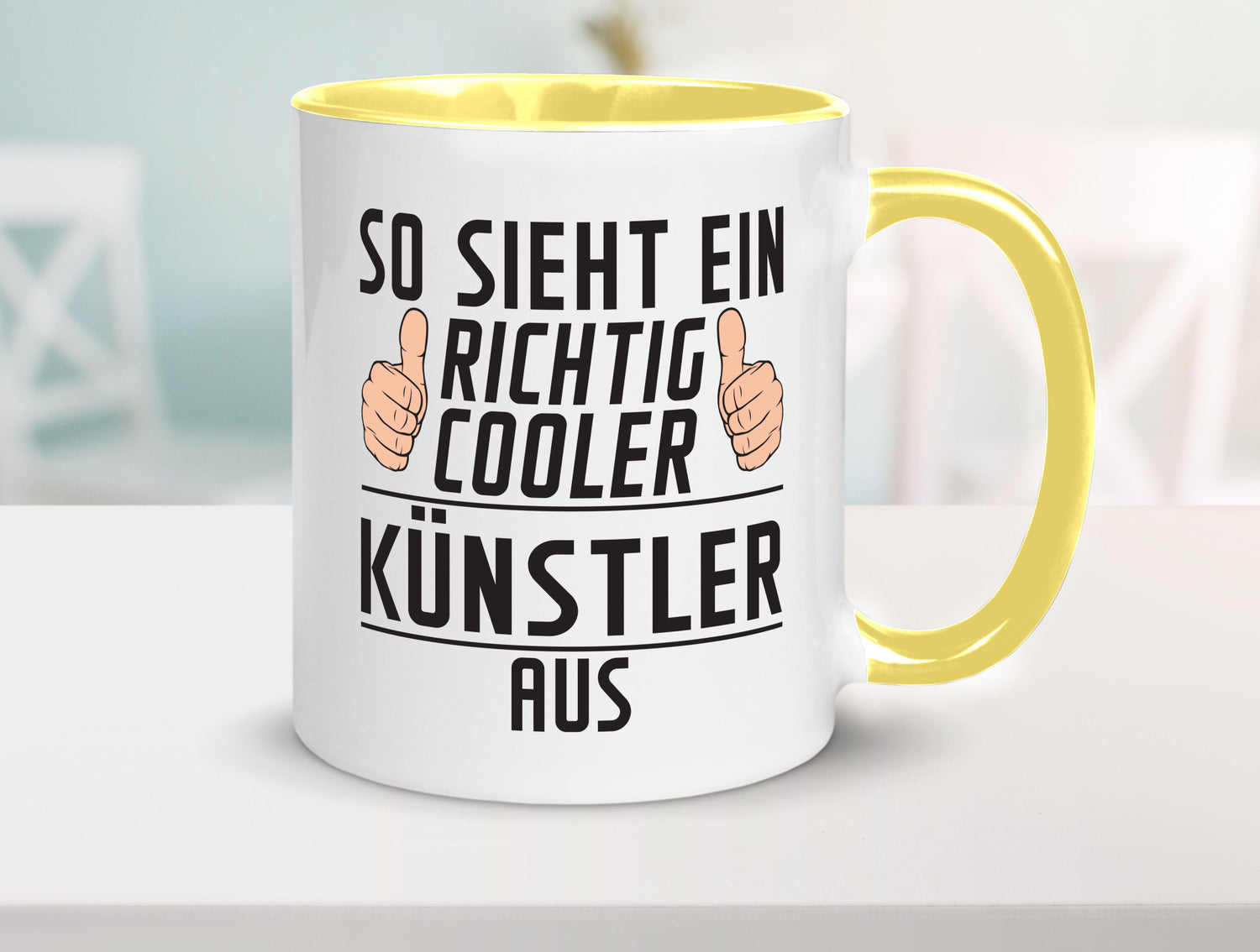 Richtig Cooler Künstler | Spruch lustig Kunst Geschenkidee Humor Tasse