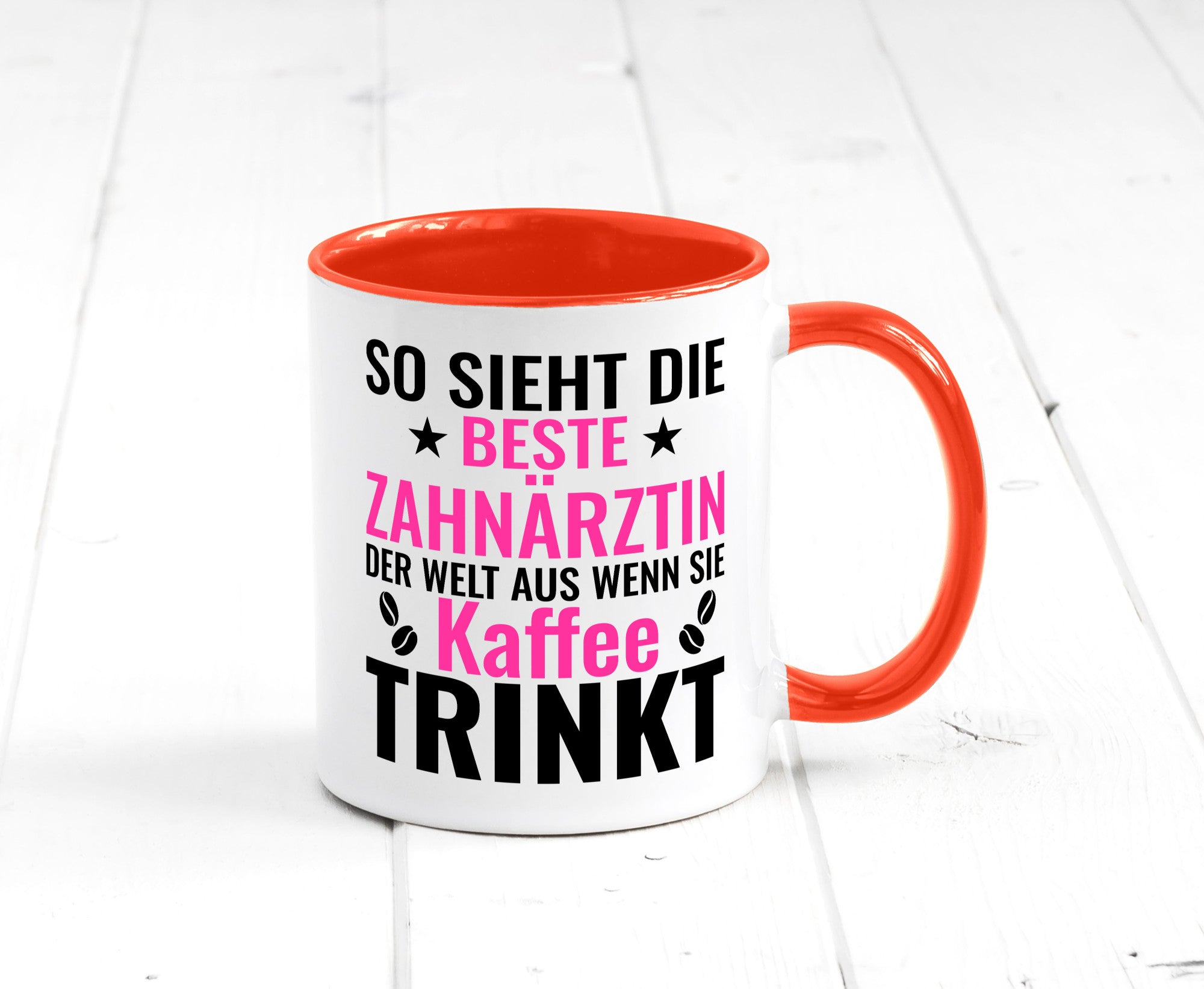 Kaffee trinkt: Zahnärztin | Zahnmedizin Beruf Geschenk Arbeit Kollegen Büro
