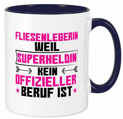 Superheldin Fliesenlegerin | Fliesenlegen Bau Geschenk Humor Geschenkidee