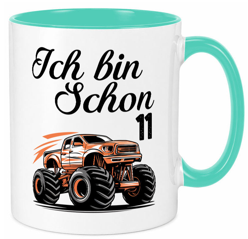 11. Geburtstag | Monster truck 11 Jahre lustiger Spruch Geschenk Geschenkidee