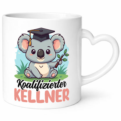 Koalifizierter Kellner | kellnern Bedienung Geschenk Humor Geschenkidee