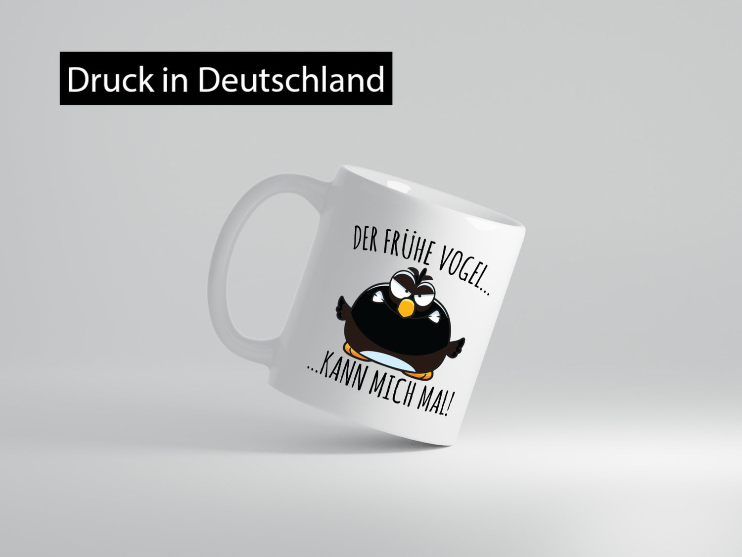 Frühe Vogel kann mich mal | Morgenmuffel mürrischer Geschenk Humor Geschenkidee