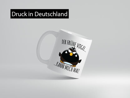 Frühe Vogel kann mich mal | Morgenmuffel mürrischer Geschenk Humor Geschenkidee