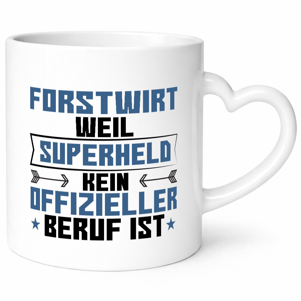 Superheld Forstwirt | Waldarbeiter Geschenkidee Arbeit Kollegen Büro Humor Tasse