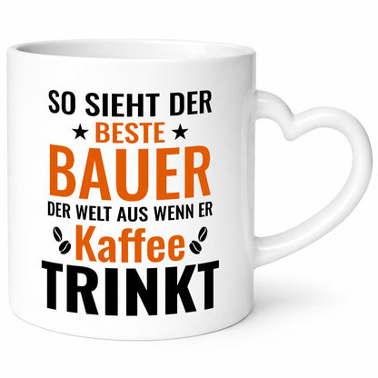 Kaffee trinkt: Bauer | Bauernhof Landwirtschaft Humor Geschenkidee Tasse
