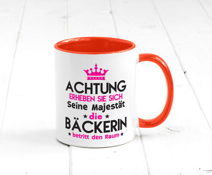 Seine Majestät Bäckerin | Bäckerei Frauen Backen Humor Geschenkidee Tasse