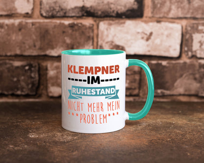 Klempner im ruhestand nicht mehr mein Problem Geschenkidee Jubiläum Humor Tasse