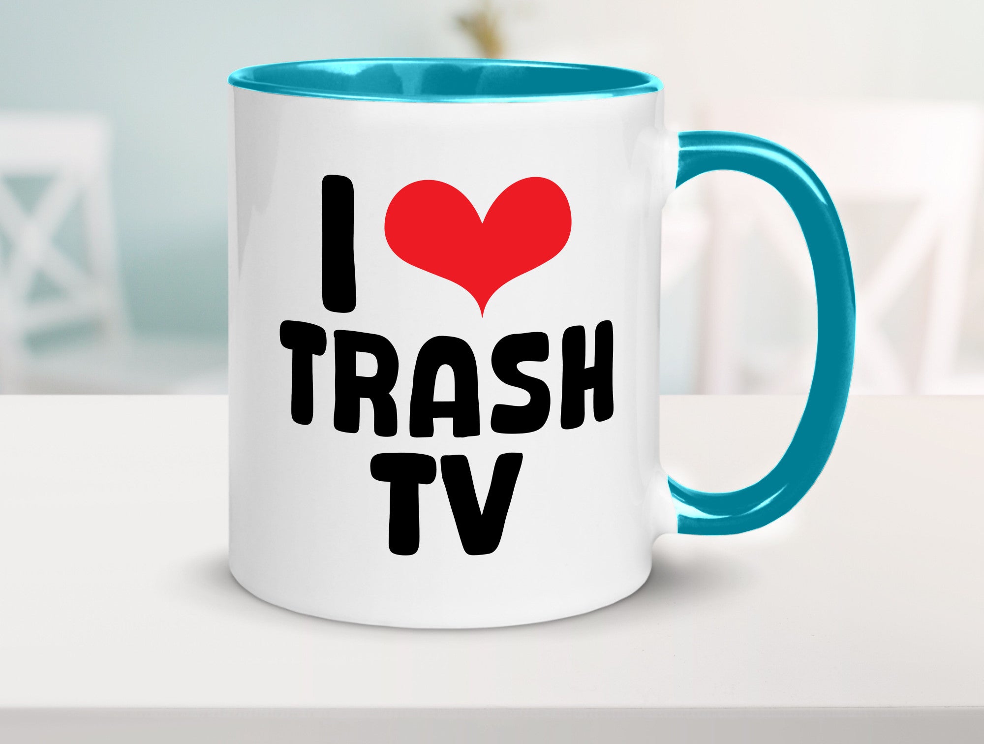 I love Trash TV | v2 lustig Humor Geschenkidee Geschenk Tasse