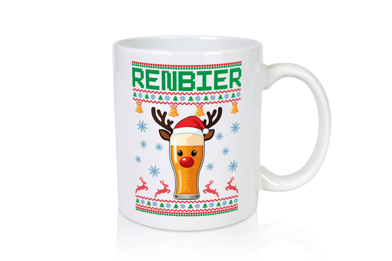 Renbier | Ugly Christmas Weihnachten lustig Humor Geschenkidee Geschenk Tasse