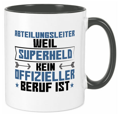 Superheld Abteilungsleiter| Führungskraft Geschenkidee Humor Tasse