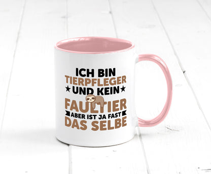 Ich bin kein Faultier: Tierpfleger | Pflegeberuf Tierheim v2 lustiger Spruch
