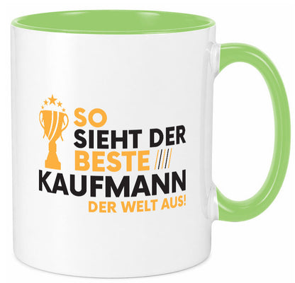 Der Weltbeste Kaufmann Kaufmänner lustig Humor Geschenkidee Geschenk Tasse