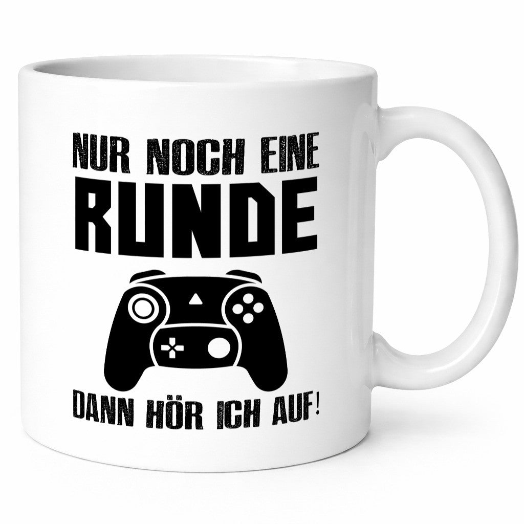 Nur noch eine Runde | Gamer Tasse Zocken Controller Humor Geschenkidee