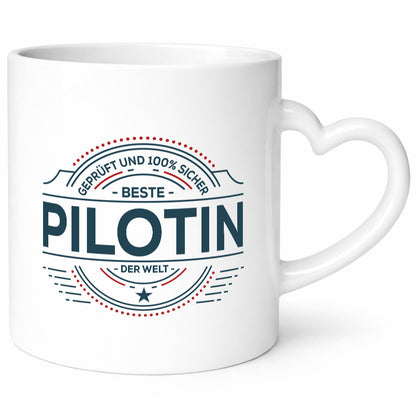 Geprüft und sicher: Pilotin | Definition Piloten lustig Humor Geschenkidee
