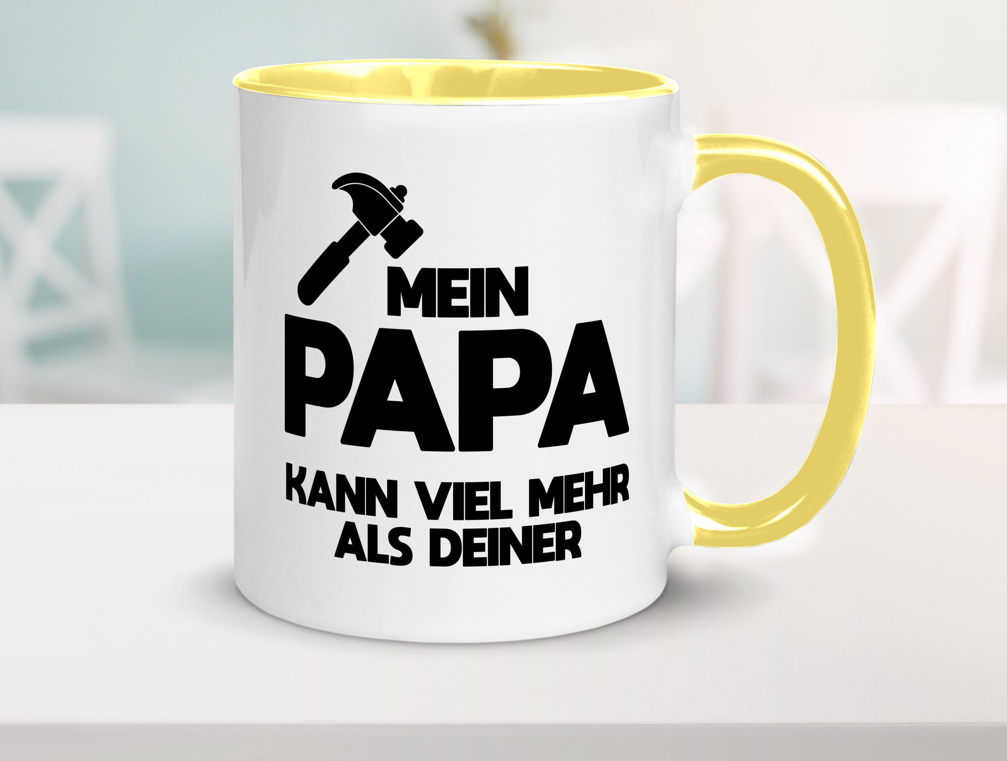 Mein papa kann viel mehr als deiner | Bester lustiger Spruch Geschenk Humor