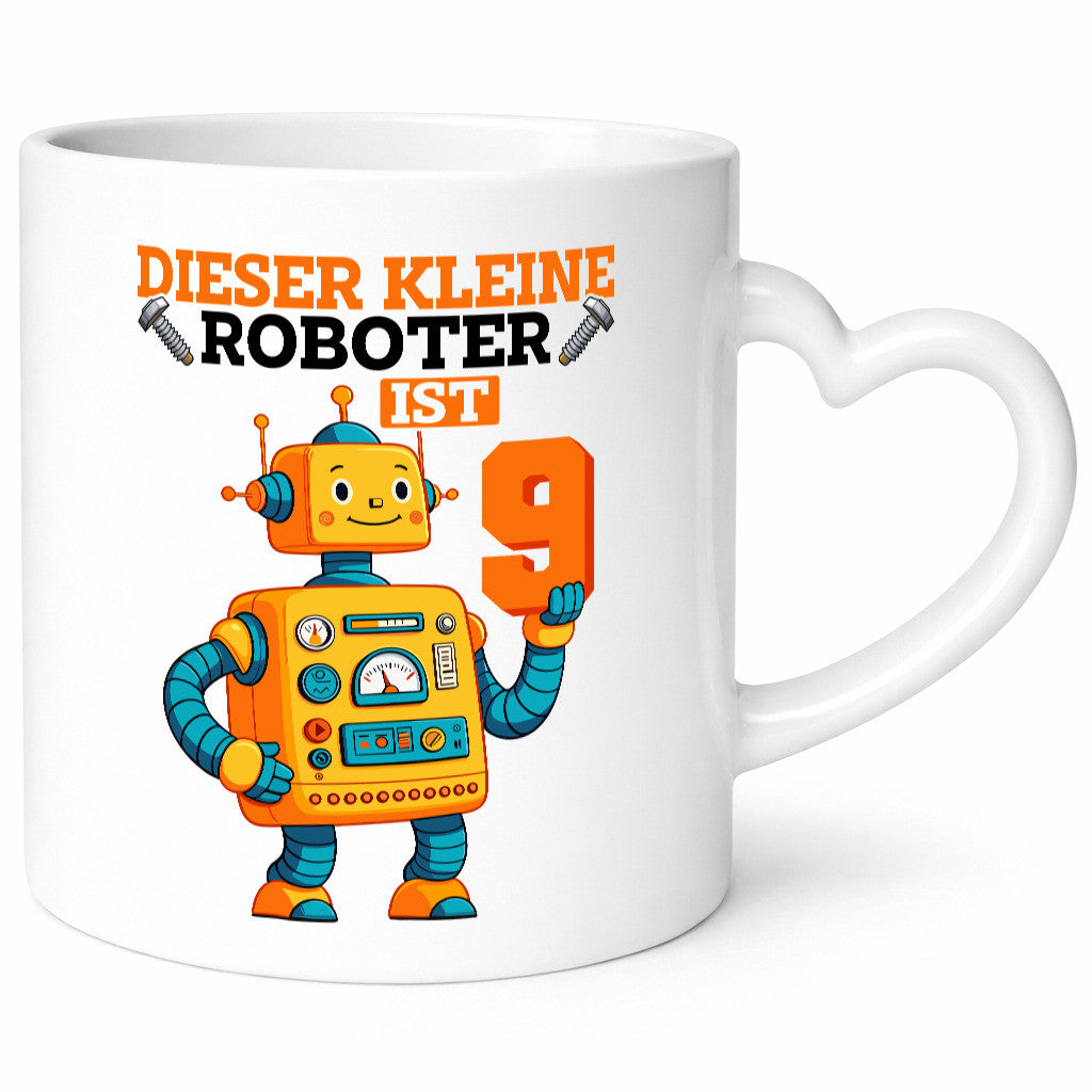 9. Geburtstag | 9 Jahre Roboter Junge lustig Geschenkidee Geschenk Tasse