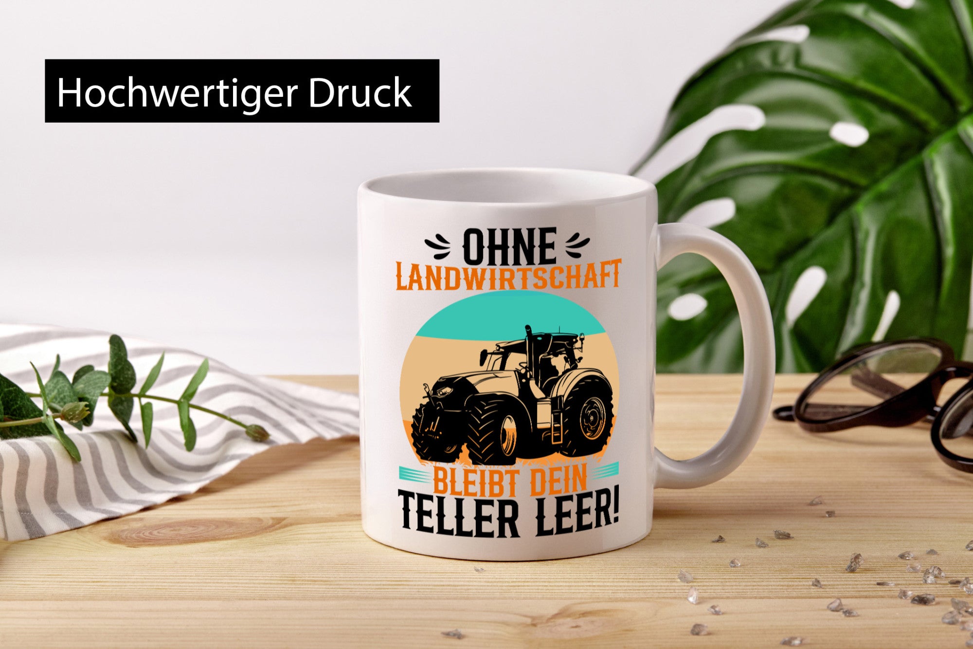 Dein Teller bleibt leer | landwirt Bauer Traktor lustiger Spruch Geschenk Humor