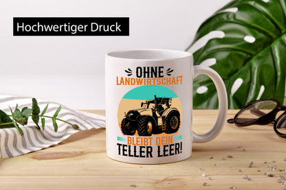 Dein Teller bleibt leer | landwirt Bauer Traktor lustiger Spruch Geschenk Humor