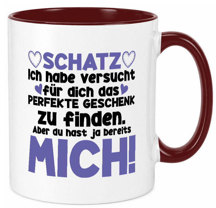Schatz | Liebe Valentinstag Freund Freundin Herz Geschenkidee Humor Tasse