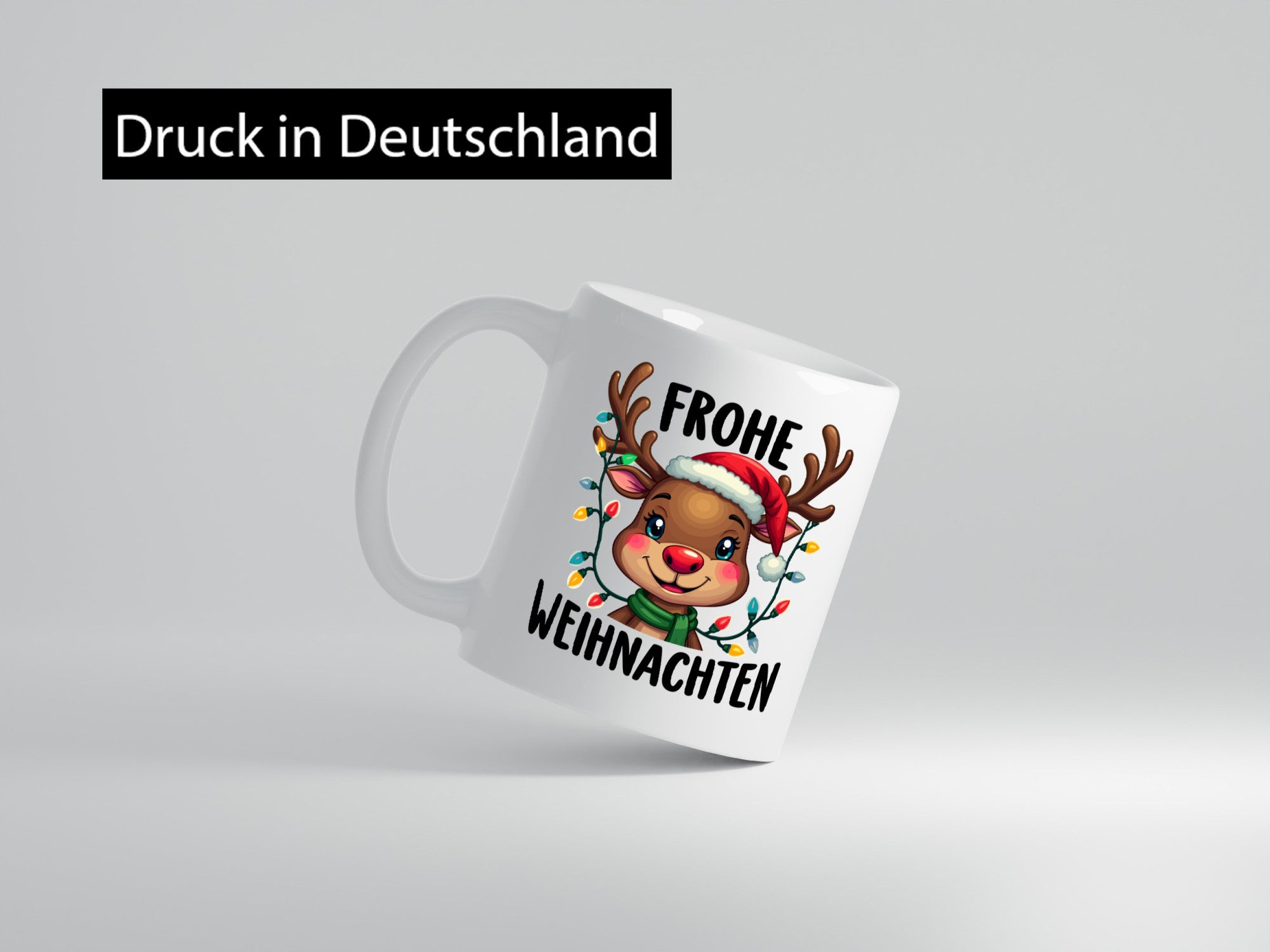 Frohe Weihnachten | Weihnachtselch Geschenkidee Humor Tasse