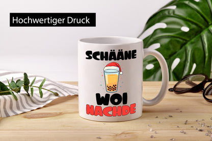 Schääne woi nachde | Weiohnachten Dialekt Mundart Geschenk Humor Geschenkidee