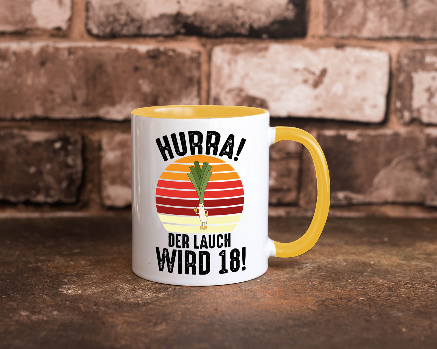 Hurra der lauch wird 18 | 18. Geburtstag Ehrentag lustiger Spruch Geschenk