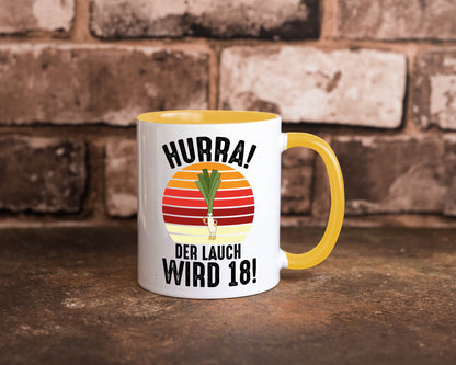 Hurra der lauch wird 18 | 18. Geburtstag Ehrentag lustiger Spruch Geschenk