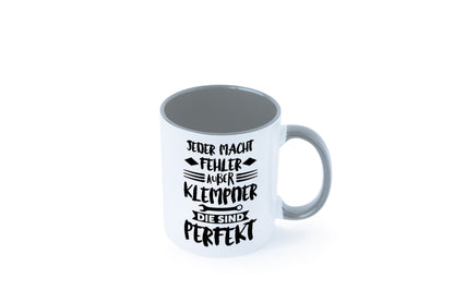 Jeder macht fehler nur Klempner sind Perfekt Humor Geschenkidee Tasse