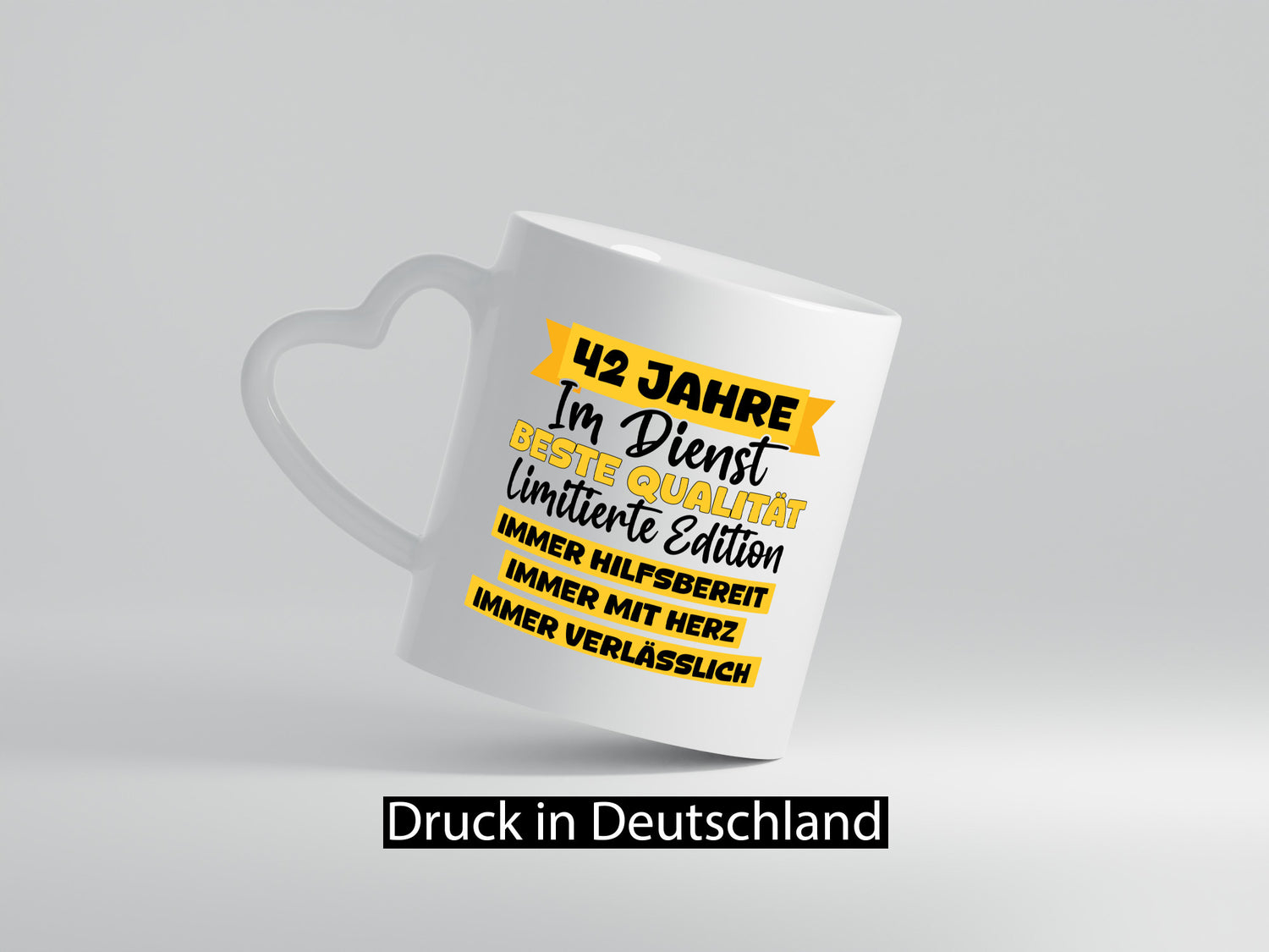 42 Jahre im Dienst | Jubiläum Arbeit v8 Geschenk Kollegen Büro lustiger Spruch