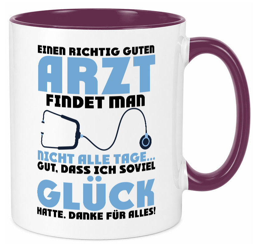 Richtig guter Arzt | Dankeschön Doktor Stethoskop Humor Geschenkidee Tasse