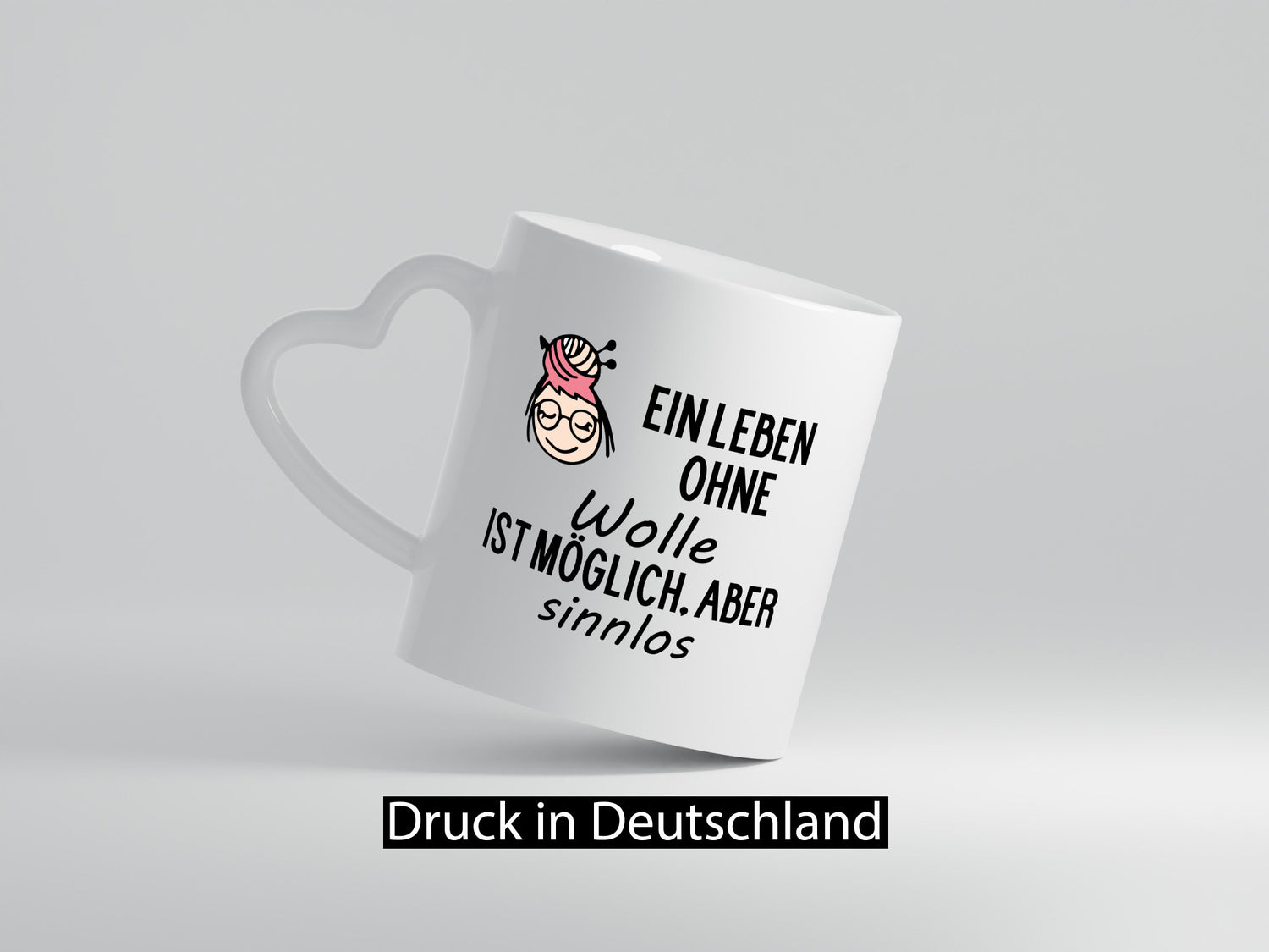 Leben ohne Wolle möglich aber Sinnlos Geschenkidee Humor Tasse