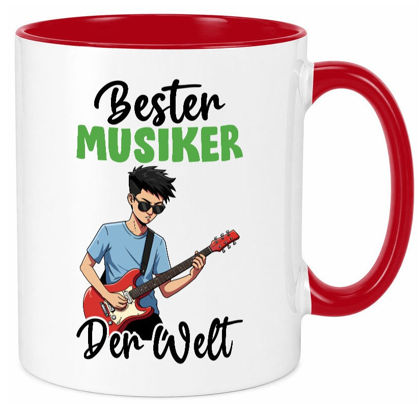 Bester Musiker | Musik Musikant v2 lustig Humor Geschenkidee Geschenk Tasse