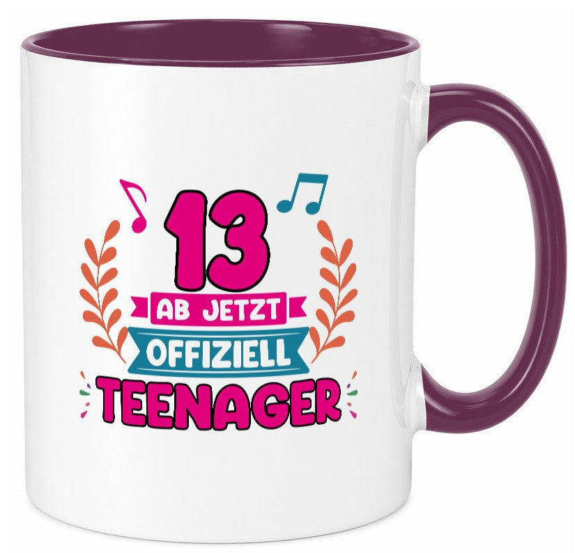 13. Geburtstag | Mädchen Tasse Teenager Spruch vl10 Geschenkidee Humor