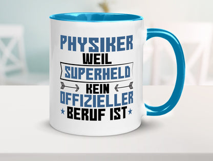 Superheld Physiker | Physik Geschenk Humor Geschenkidee lustiger Spruch Tasse