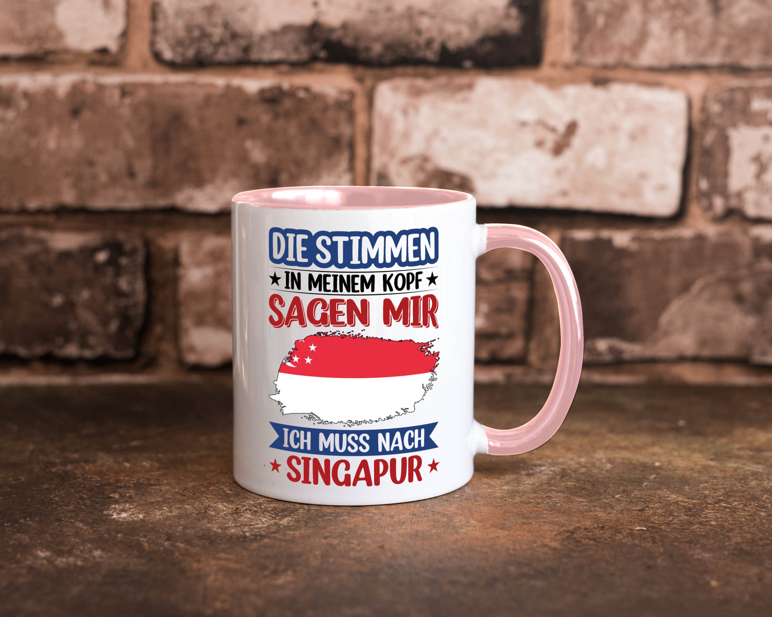 Singapur | Urlaub Stimmen in meinem Kopf Traumland v2 lustiger Spruch Geschenk