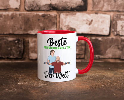 Beste Physiotherapeutin v3 lustig Humor Geschenkidee Geschenk Tasse